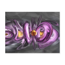 Liquid Amethyst Abstract Postcard
