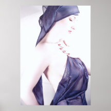 Liquid Blue - Self Portrait Posters