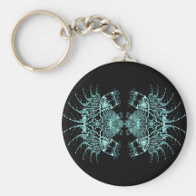 Liquid Blue Web Keychain