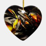 Liquid Chaos Abstract Ornament