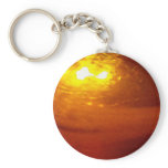 Liquid, Copper, Sunrise - sleek Keychain