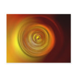 Liquid Fire Sun Swirl Textured Background Post Card
