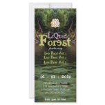 Liquid Forest Party Flyer Rack Cards