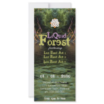 Liquid Forest Party Flyer Rack Cards