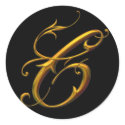 Liquid Gold C monogram stickers