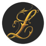 Liquid Gold L monogram Stickers