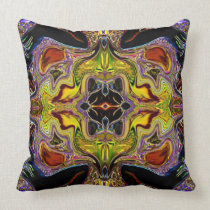 Liquid Light Love Peace Pillow by deprise brescia pillows