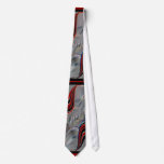 Liquid Silver iii Red and Black Power Tie