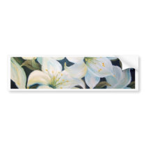 LIRIOS BRANCOS BUMPER STICKER