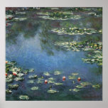 Lirios de agua, Monet, flores del impresionismo de Posters