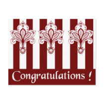 Lis Flowers - Congratulations postcards