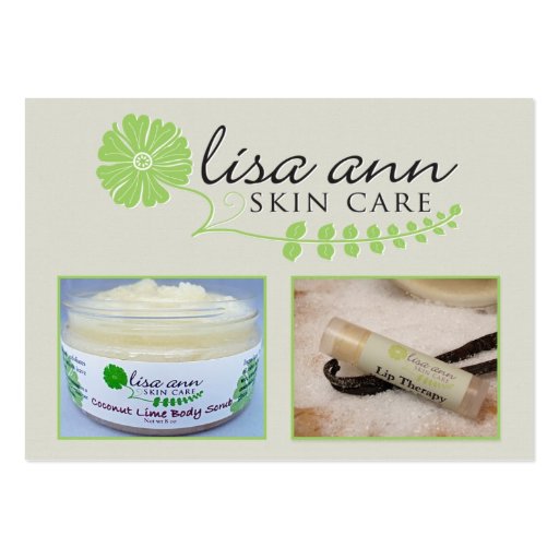 Lisa Ann Skincare Business Cards (front side)