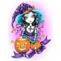 "Lisa" Halloween Pumpkin Witch Top t-shirts by mykajelina "Lisa" Halloween Pumpkin Witch Top t-shirts