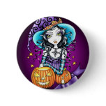 Lisa Magical HALLOWEEN Pumpkin Witch buttons