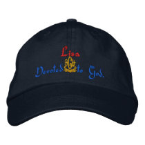 Lisa Name With German Meaning Navy embroidered hats