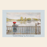 "Lisbeth Fishing"  Carl Larsson Art Print posters