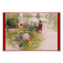 Lisbeth  in the Flower Garden Art Photo