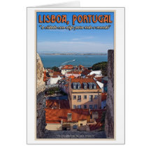 Lisbon - Boat on the Tejo Card