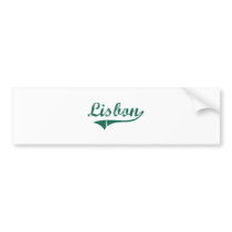 Lisbon North Dakota Classic Design Bumper Stickers