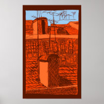 lisbon roofs posters
