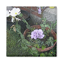 Lisianthas Flower Garden magnets by allthingsnatural Lisianthas Flower Garden magnets