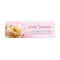 Lisianthus on Pink | Flower Return Address Labels