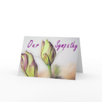 Lisianthus Sympathy card
