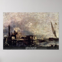 L'Isola Di San Giorgio By Guardi Francesco Print