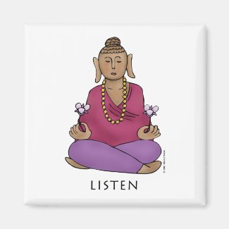 Listen Fridge Magnet