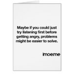 Listen. Greeting Card
