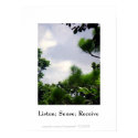 Listen; Sense; Receive/Poster posters by riverme Listen; Sense; Receive/Poster posters