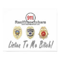 Listen To Me Bitch 911 Dispatcher Poster posters