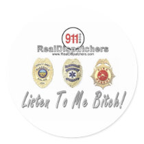 Listen To Me Dispatcher Sticker by RealSlogans Listen To Me Dispatcher Sticker