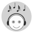 Listen to music stickers