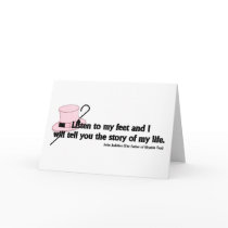Listen to My Feet Tap Quote Greeting Card