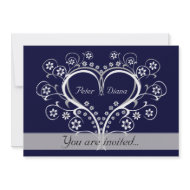 Listen to My Heart Wedding Invitations invitation