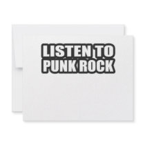 LISTEN TO PUNK ROCK MUSIC invitations by punkrocktshirts LISTEN TO PUNK ROCK MUSIC invitations