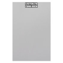 LISTEN TO PUNK ROCK MUSIC stationery by punkrocktshirts LISTEN TO PUNK ROCK MUSIC stationery