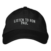 LISTEN TO RON PAUL BASEBALL CAP