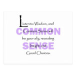 Listen To Wisdom Postcards