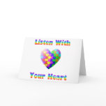 Listen With Your Heart Greeting Card