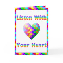 Listen With Your Heart Greeting Cards cards