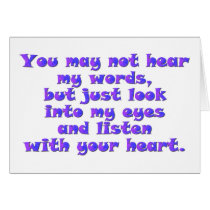 Listen with your heart cards
