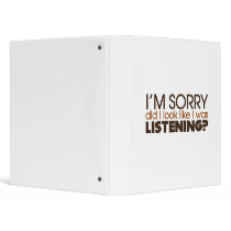 Listening Vinyl Binder