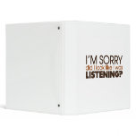 Listening binders