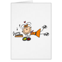 Listening To The Record Player Card by stick_figures Listening To The Record Player Card