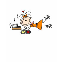 Listening To The Record Player Shirt by stick_figures Listening To The Record Player Shirt