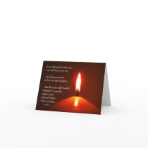 lit candle cards