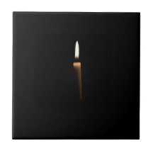 Lit candle tiles
