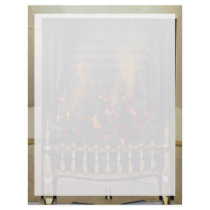 Lit coal in brass basket personalized letterhead